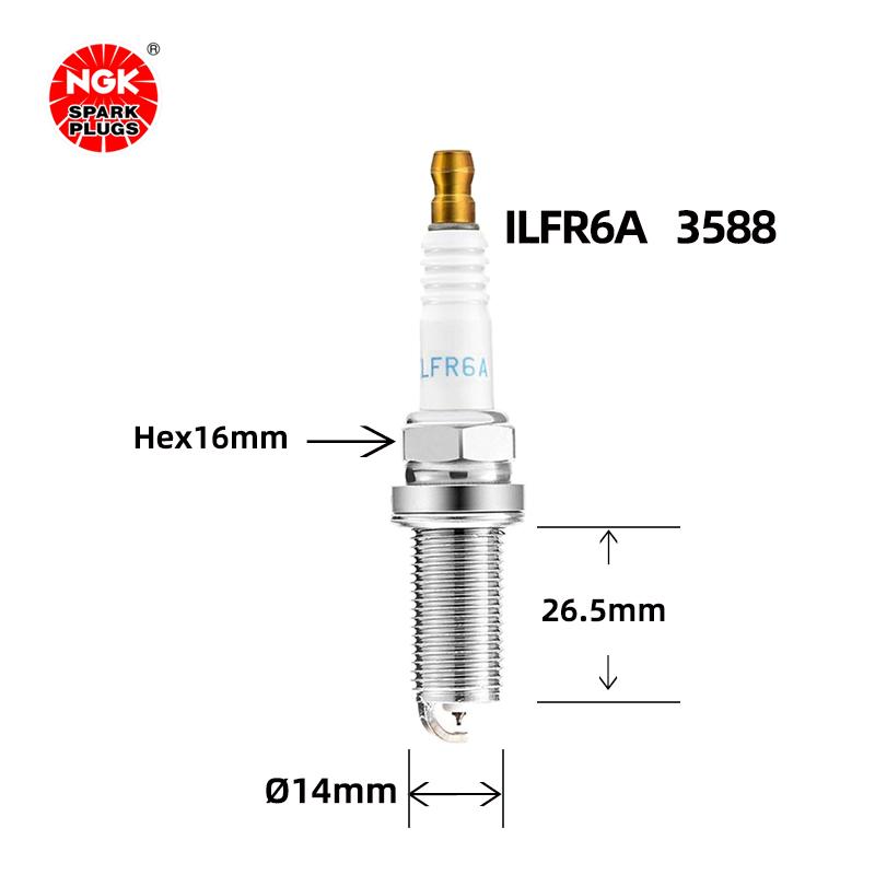 Iridium Platinum Spark Plug ILFR6A 3588 Is Suitable for the Mercedes-Benz C200K E200K Oe A0041591303