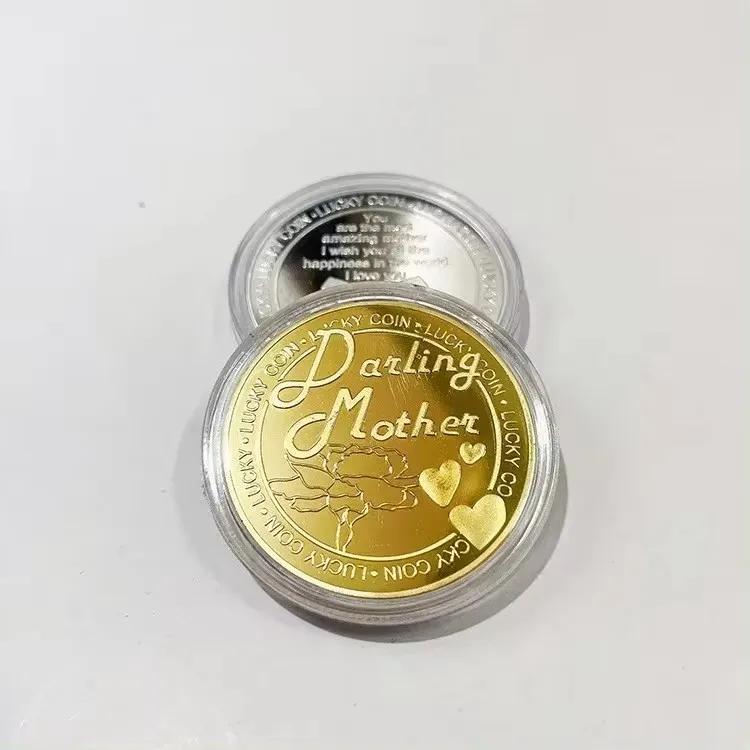 Vergoldete Bitcoin-Münze, Sammlerstück, Kunstsammlung, Geschenk, physisches Gedenken, Casascius-Metall, antike Imitation, Happy Birthday