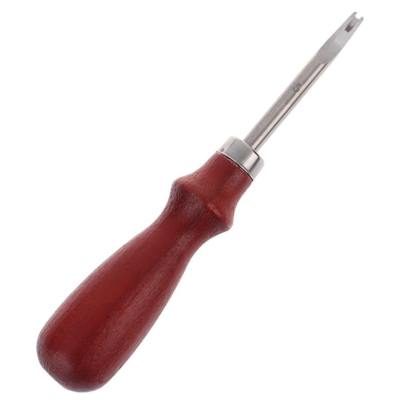1 Pcs Sharp Leather Craft Edge Knife Cutting Hand Craft Tool With Wood Handle