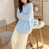 Women's High-End Korean Style V-Neck Pullover: Autumn/Winter Mink Velvet Knit Sweater