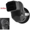 Rearview Mirror Adjustment Switch, OE Number 09014/8200109014/8200676533, Compatible with Renault, Electric Rear View Mirror Conrtol Switch