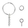 Fashion Screw Eye Pins for Key Chain Split for Key Ring with Chain Open Jump Rin