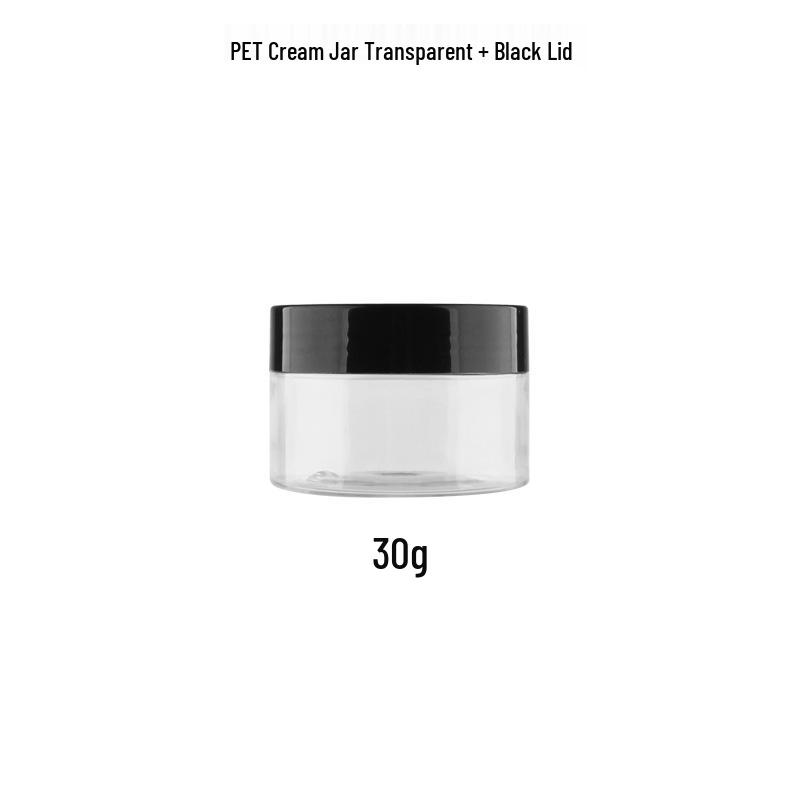 PET Transparent Wide-Mouth Cream Jar for Masks