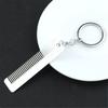 Hip Hop Style Keyring Titaniums Comb Pendant Keychain Edgy  Hair Styling Accessory for Fashion Women and Trendsetters