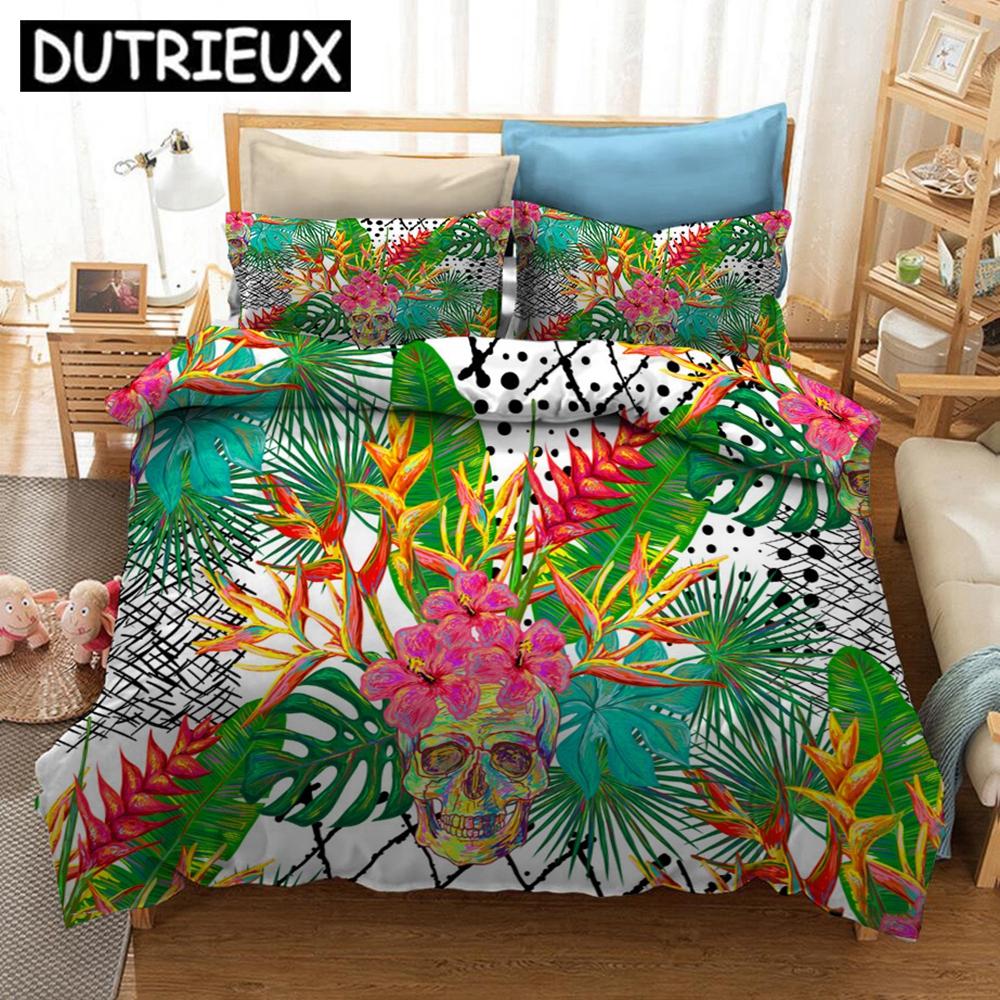 Comforter Tropical Flamingo 3D Printed Bedding Set S S Comforter Bedding Set Bedclothes (No Sheet)