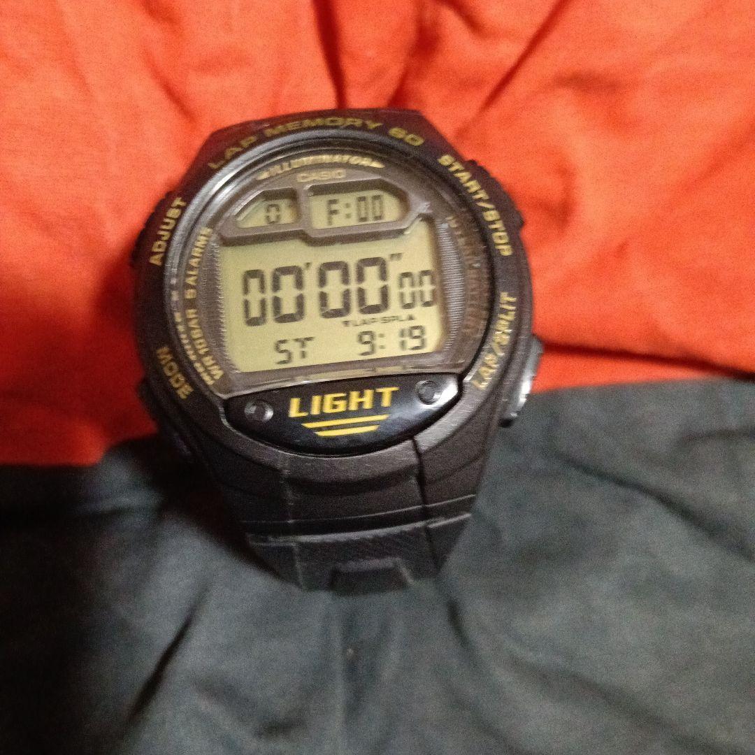 Time sale CASIO digital watch black used