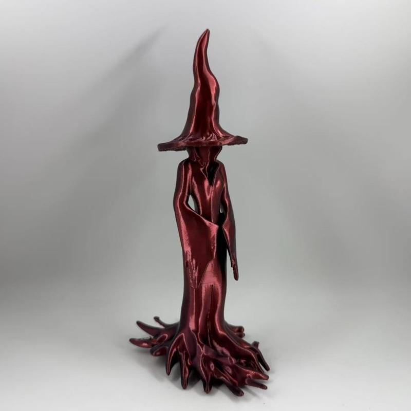 Mysterious Witch Figurine for Garden Porch Themed Display Dark Fantasy Ornament Lightweight Holiday Yard Decoration