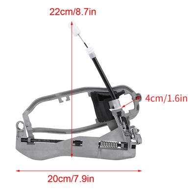 Door Handle Frame Carrier, Car Door Handle Carrier Bracket for E53 X5 20002006 Outside Front Left Driver Side