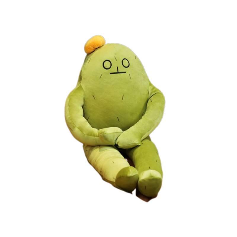 Adorable Korean Style Cactus Stuffed Toy Soft And Cuddly Plush Doll For Girls Large Size Cushion Pillow With Cute Facial Expression