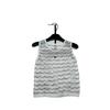 Trendy Fragrant Colorful Wave Knit Vest with Round Neck and Hollow Design - Casual Versatile Top
