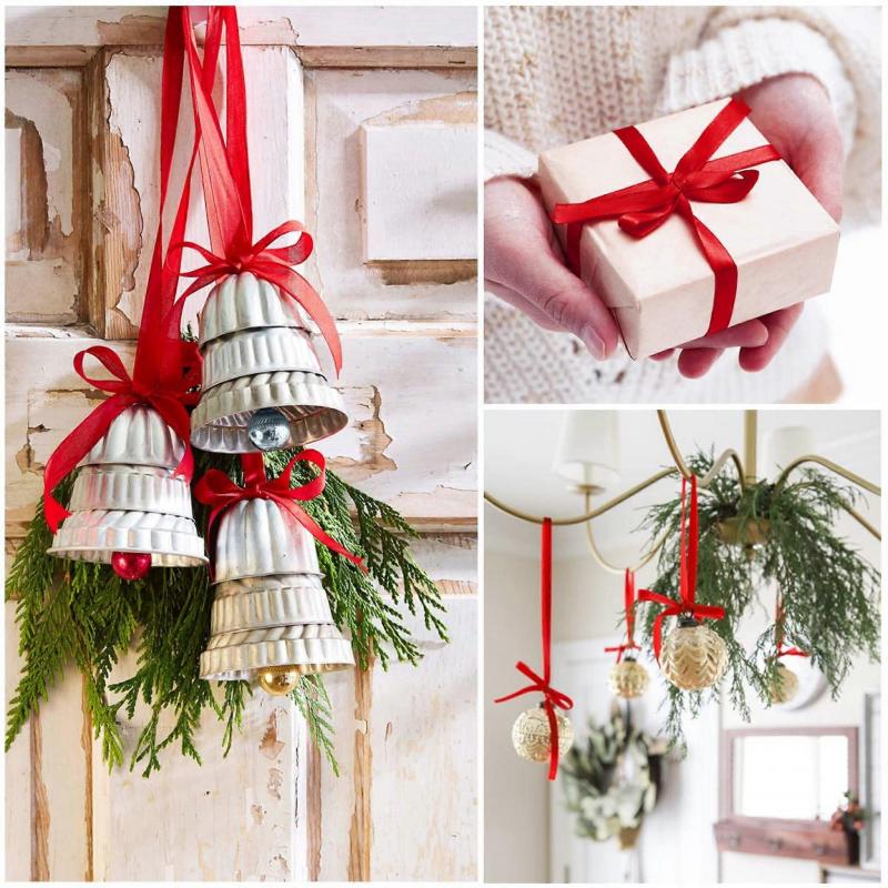 Double Faced Satin Ribbon, Premium Solid Color Satin Ribbon for Gift Wrapping, Crafts, 1 Inch x 10 Yards, Assorted Colors