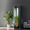 Indoor Grow Zelt, 40 x 40 x 160 cm, 600D Hochreflektierendes Mylar, Indoor Pflanzenzelt mit Beobachtungsfenster, Bodenschale & Reißverschluss, Robuste Zucht