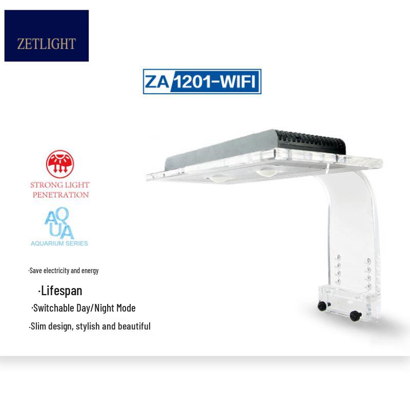 Jiguang ZA1201 Sunrise Sunset LED Clip Light, 19W, Saltwater & Coral Nano Tank