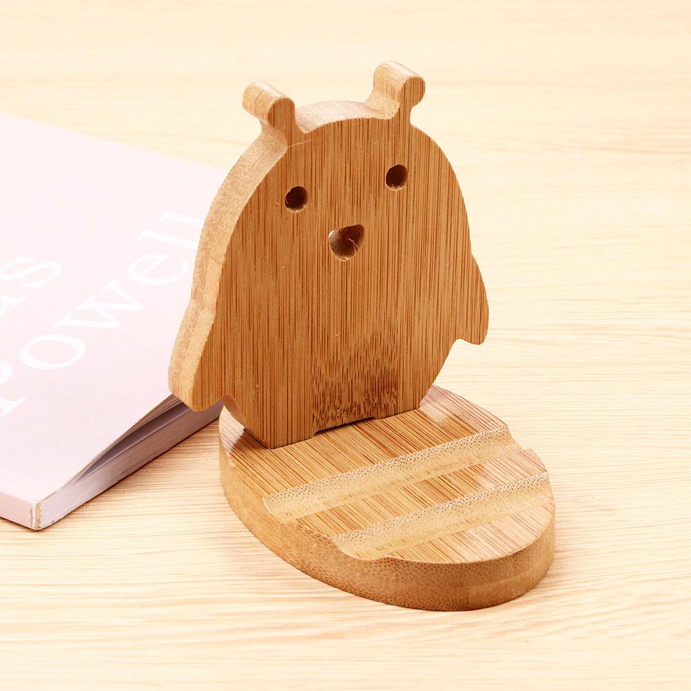 Cell Phone Smartphone Wood Wooden Phone Bracket Cellphone Standing Phone Holder Stand Bracket