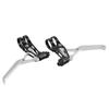 Mountain Bike Brake Handlebar Bicycle Aluminium Alloy Braking Lever Handle AdjustableBlack Silver