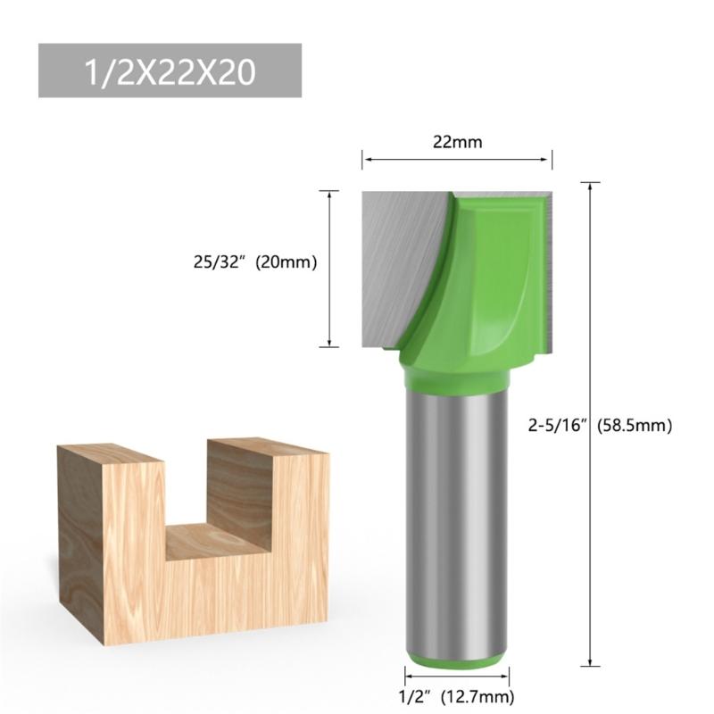Bottom Cleaning Routers Bit Steel Woodworking Milling Tool 1/2Inch Shank for Smooth and Precise Woodworking Cut