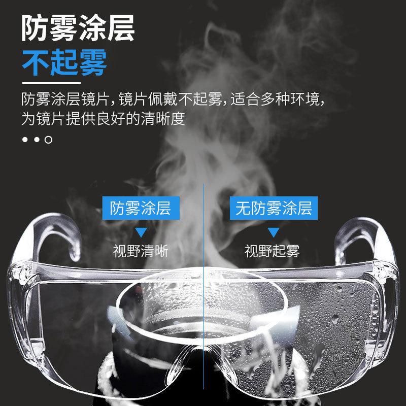 Blindfold Protective Glasses PC Anti-splash, dustproof, anti-fog glasses, dustproof, windproof, sandproof laboratory transparent goggles