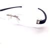 RSINC Combo of Sliver Red -Sliver Blue Rimless frame/eyeglass/Spectacle, 51-18-140 I2-37P3-AIKE