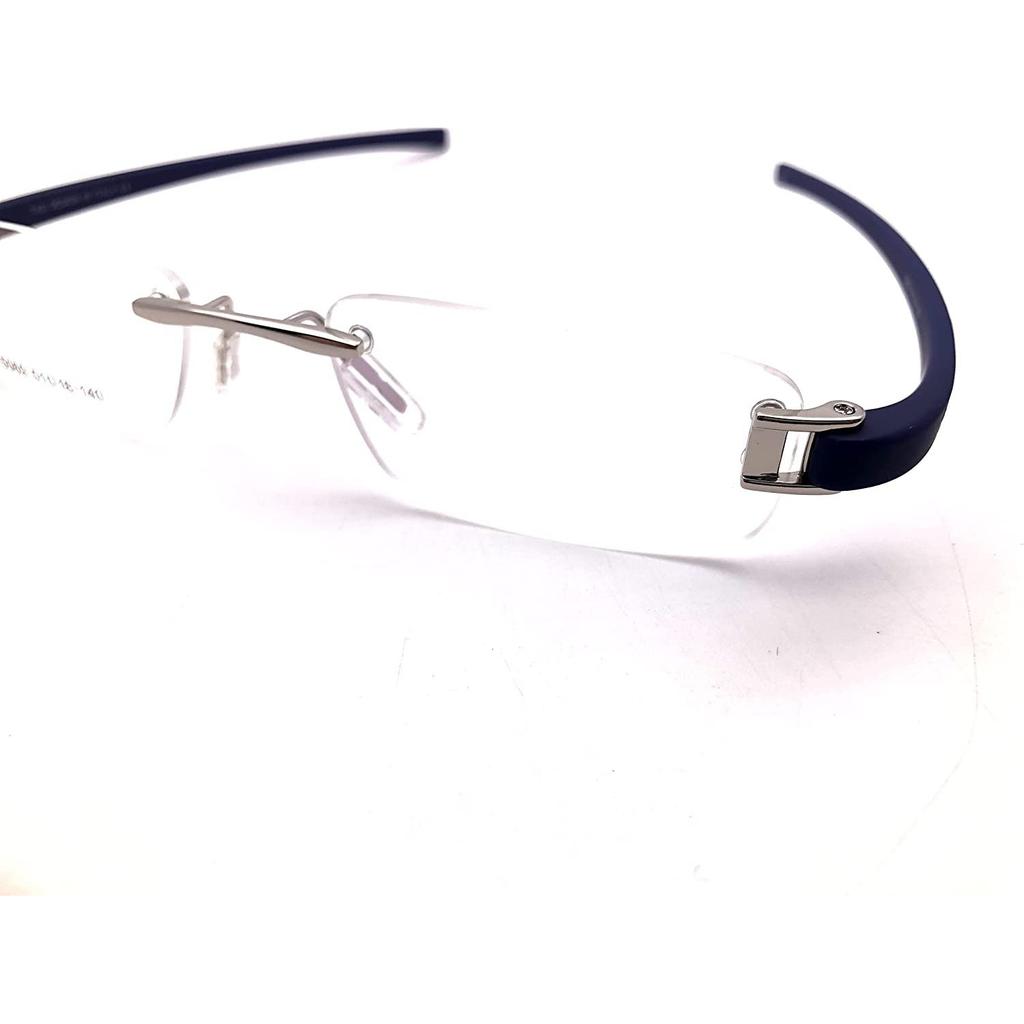 RSINC Combo of Sliver Red -Sliver Blue Rimless frame/eyeglass/Spectacle, 51-18-140 I2-37P3-AIKE
