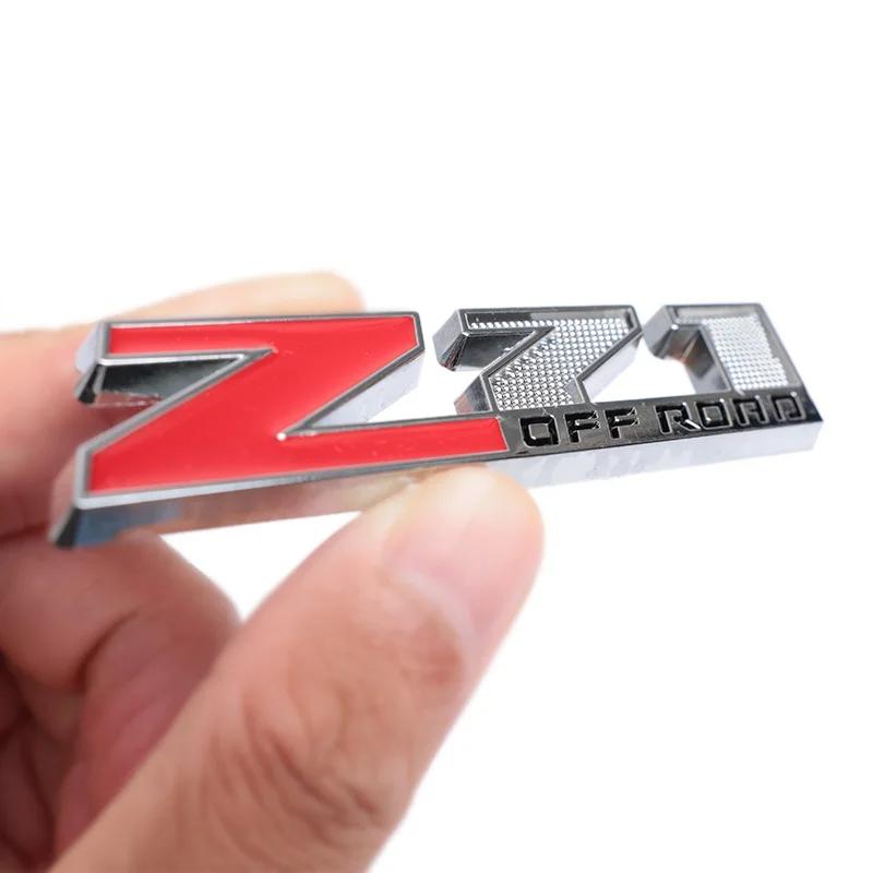 3D Metal Red Black Logo Z71 OFF ROAD Emblem Car Fender Badge Trunk Decal For Chevrolet Z71 OFF ROAD Sticker Accessories