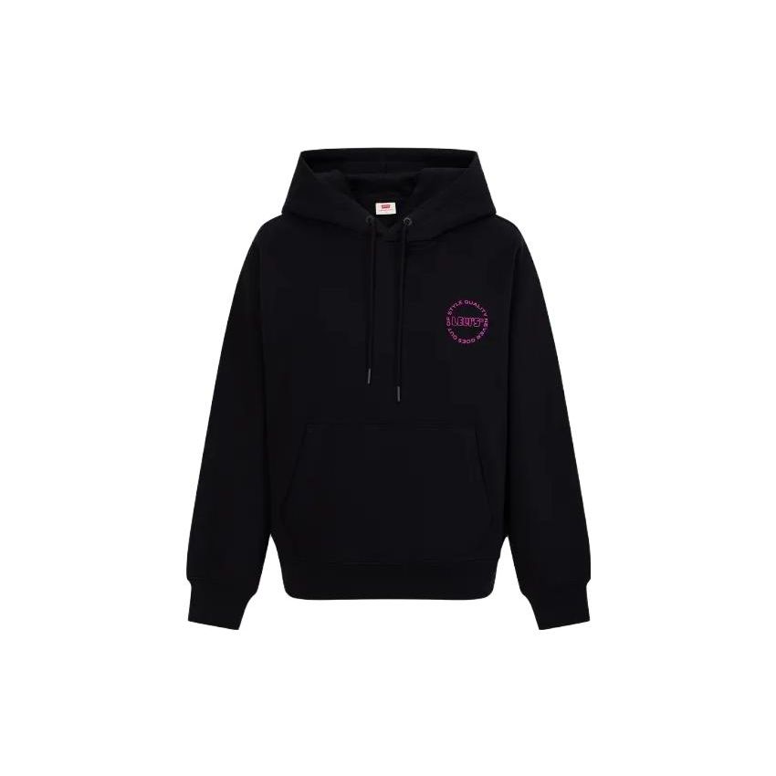 

Levis Повседневная Толстовка с Капюшоном и Буквами, Женская толстовка, Черная A7477-0001 S