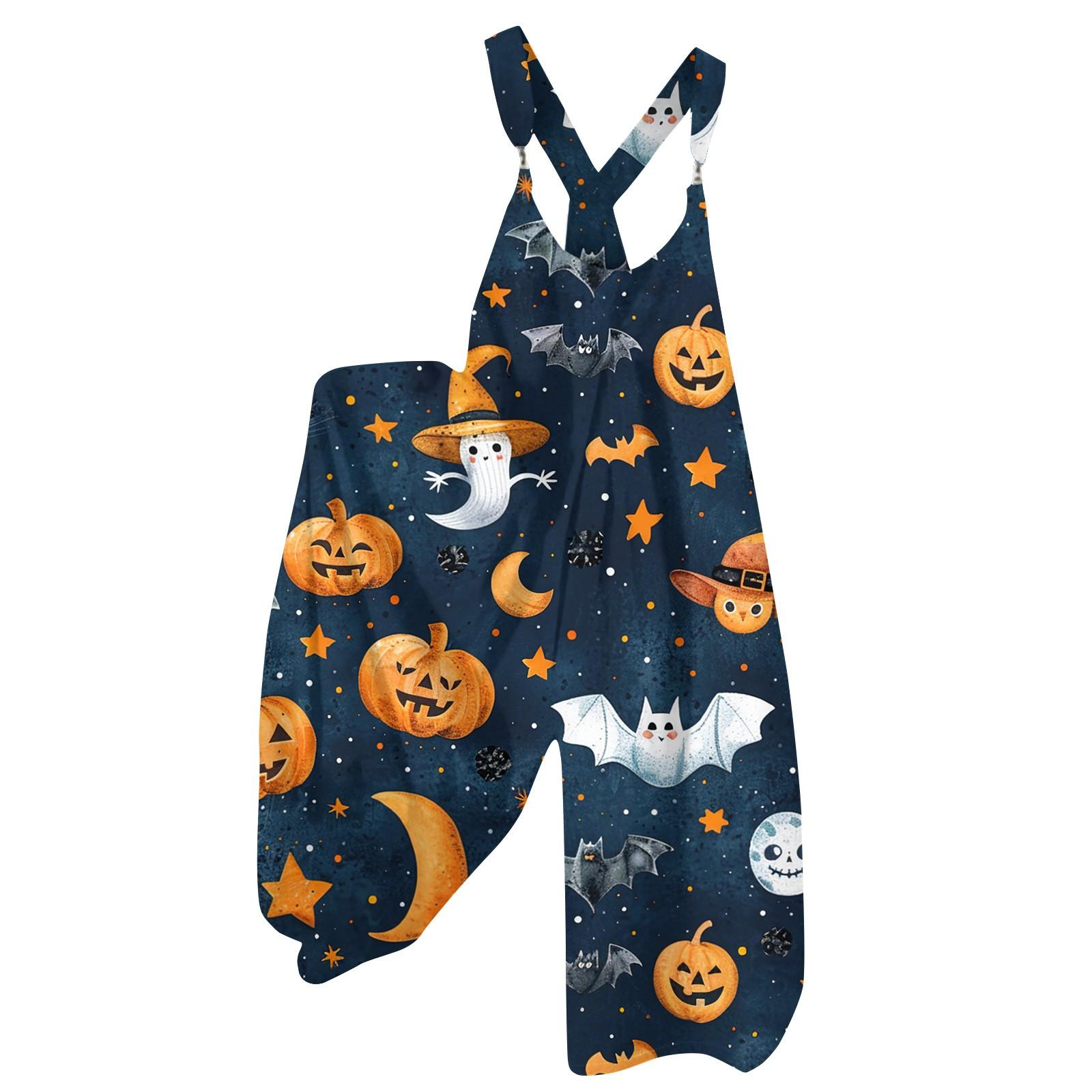 

Женский летний комбинезон с цветочным принтом в винтажном стиле (Нерегулируемые ремни) XL тёмно-синий