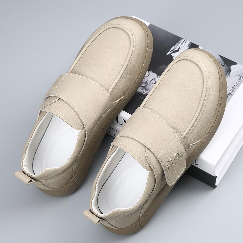 One-pedal men's shoes are breathable 2025 spring and summer new trendy versatile British style lazy casual leather shoes men