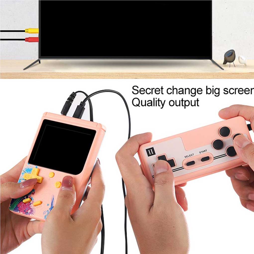 Game Console Gaming Supplies Handheld Gamer 500 Number Convenience 3Inch Screen Entertainment Interesting for Kids