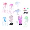 9pcs Luminous Aquarium Coral Decorations Glowing Effect Artificial Coral Plant Ornaments