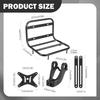 Bike Front Rack Carrier,Carrying 15kg Capacity Pizza Bracket Bicycle Cargo Pannier