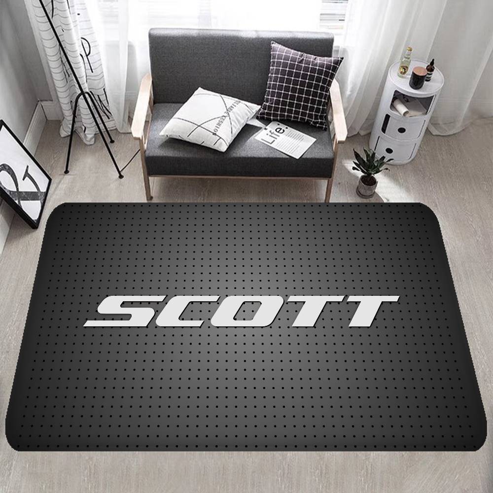 S-ScottS Bike Logo Floor Mat Rectangle Anti-slip Home Soft Badmat Front Door Indoor Outdoor Mat Hotel Decor Mat