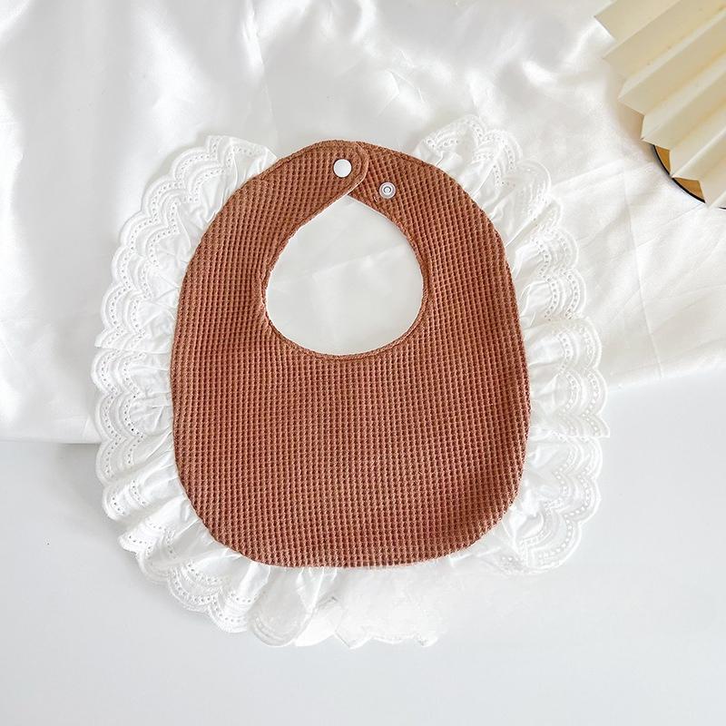 Ins Korean Style Cotton U-Shaped Baby Bibs, Trendy Drool Bibs for 0-2 Years Old, Breathable & Absorbent for Spring & Summer