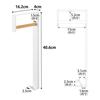 Yamazaki Tower 10407 Wall-Mounted Coat Rack White Steel 40.6cm x 16.2cm