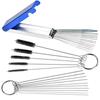 Carburetor Cleaning Kit - 304 Stainless Steel & Nylon Spiral Jet Remove Tool for Auto/Motorcycle/ATV/Welder