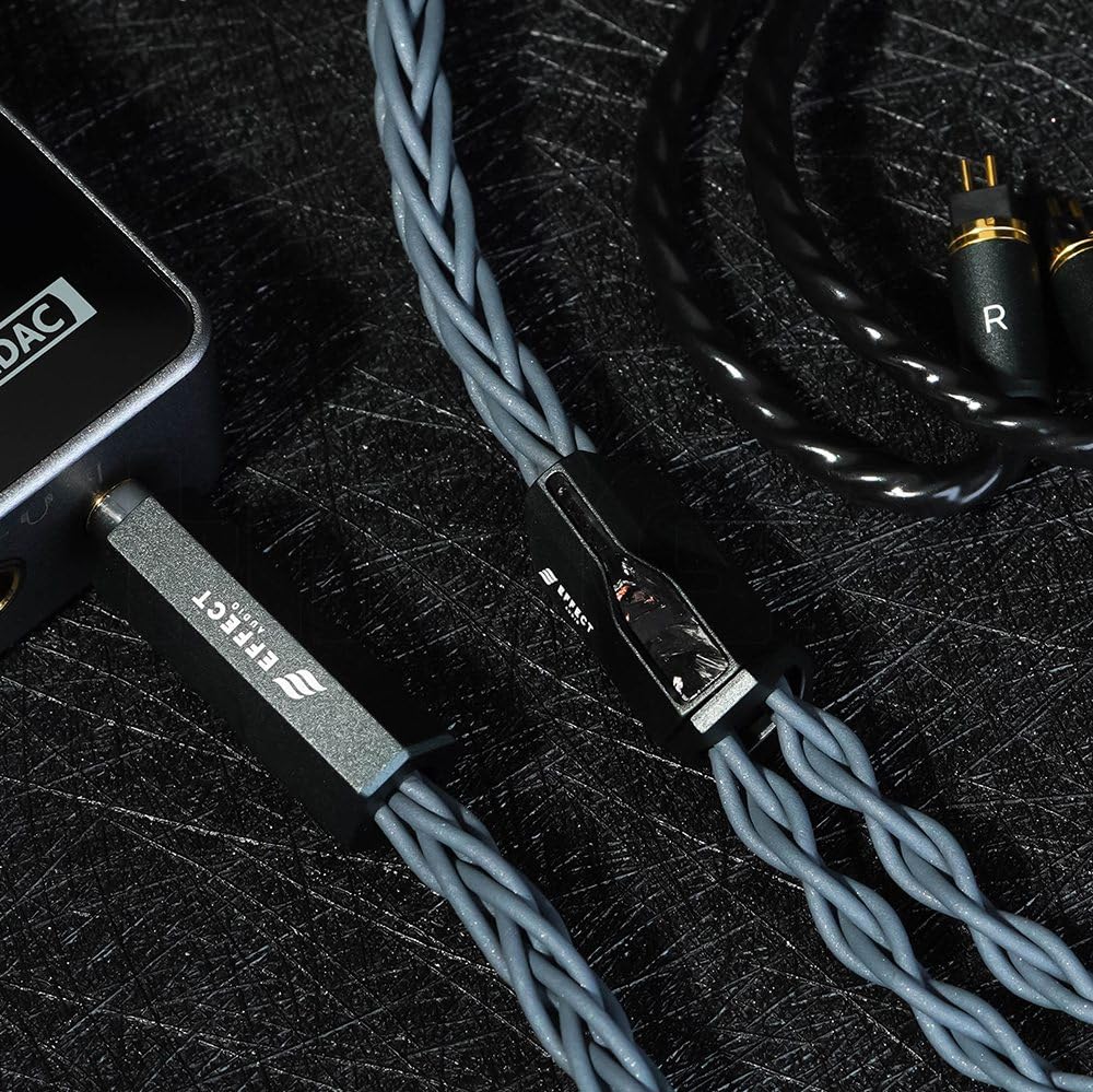 HiFiGo Effect Audio Signature Series II Eros S II IEM HiFi Audiophile Wired Litz Earphone Designed with Litz and Pure Silver Cores 8-Wire Cable,