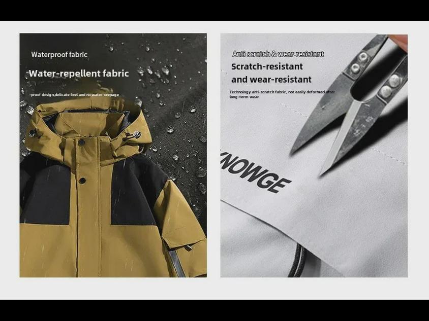 Unisex Waterproof Windbreaker: Outdoor, Windproof Mountaineering Jacket for Men & Women