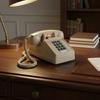Retro Push-Button Telephone Mechanical Call Alert Timeless Desk Telephone 80s Design Corded Telephone Phone Sturdy Construction