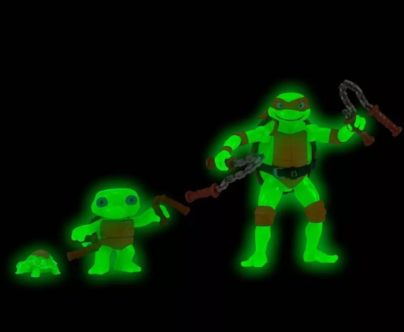 Playmates Toys Teenage Mutant Ninja Turtles Mutant Mayhem 4.5-inch Michelangelo Ninja Making of the Ninja Basic Action Figure