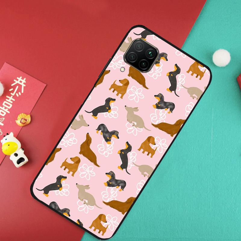 Dachshund Dackel Dog For Huawei Nova Y73 Y70 Y72 Y60 Y90 Y61 Y91 8i 7i 11i 12i 12s 9 10 SE P20 P30 P40 Lite Case
