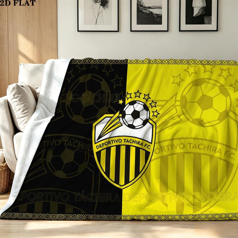 Deportivo Chicara FC Print Flannel Blanket High Quality Warm Comfortable Cover for All Seasons Perfect for Gifts Home Decor