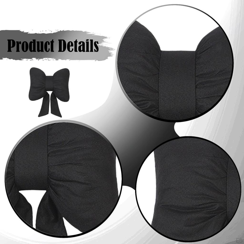 Bow Pillow Back Cushion Sofa Throw for Bedroom Office Holiday