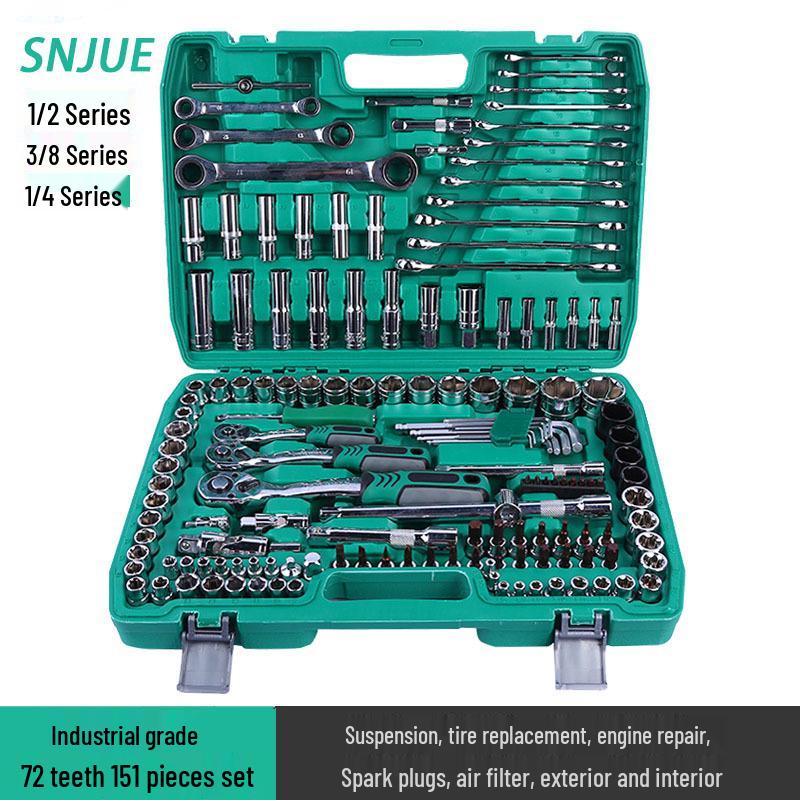 151-Piece Socket Wrench Set for Auto Repair and Maintenance