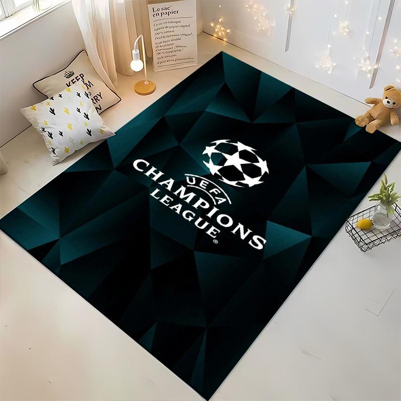 UEFA Champions League Logo-themed Rug Non-slip Rug Suitable for Living Room and Bedroom Sofas