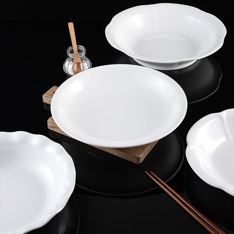 Huib Huang Commercial Melamine Lace Round Dinner Plate