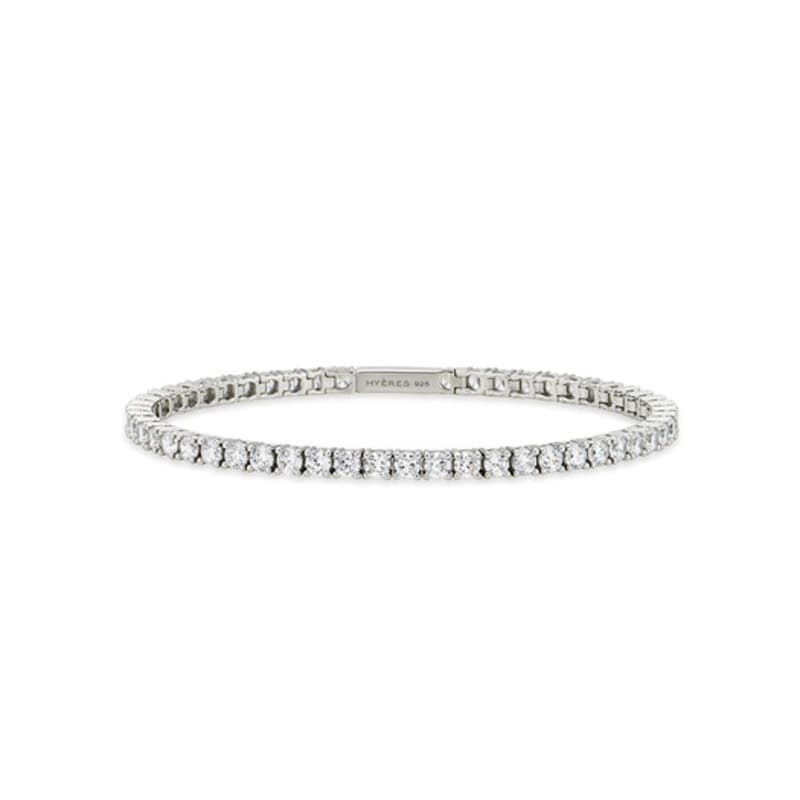 

Hyeres-lor Essence Silver (W) 4-Prong Tennis Bracelet 3mm HL4B5B400W9 18.5cm