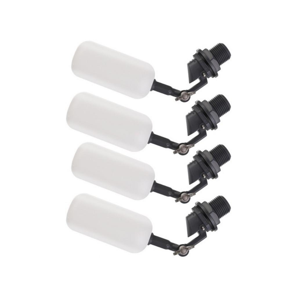Pack of 4 Small Float Ball Valve for Humidifier Water Tank with Quarter Inch Interface and Automatic Water Level Control