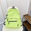 Schoolbag Japanese ins color matching schoolbag for female junior and high school students, large-capacity backpack, pleated sense, lightweight 