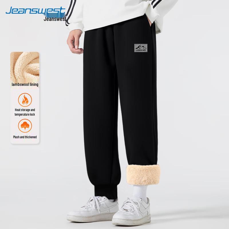 Jeanswest Herr Fleecefodrade Uppvikta Sweatpants