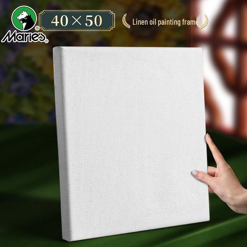 Marley Cotton & Wooden Oil Painting Frame with Canvas for Beginners – Acrylic & Linen Painting Practice