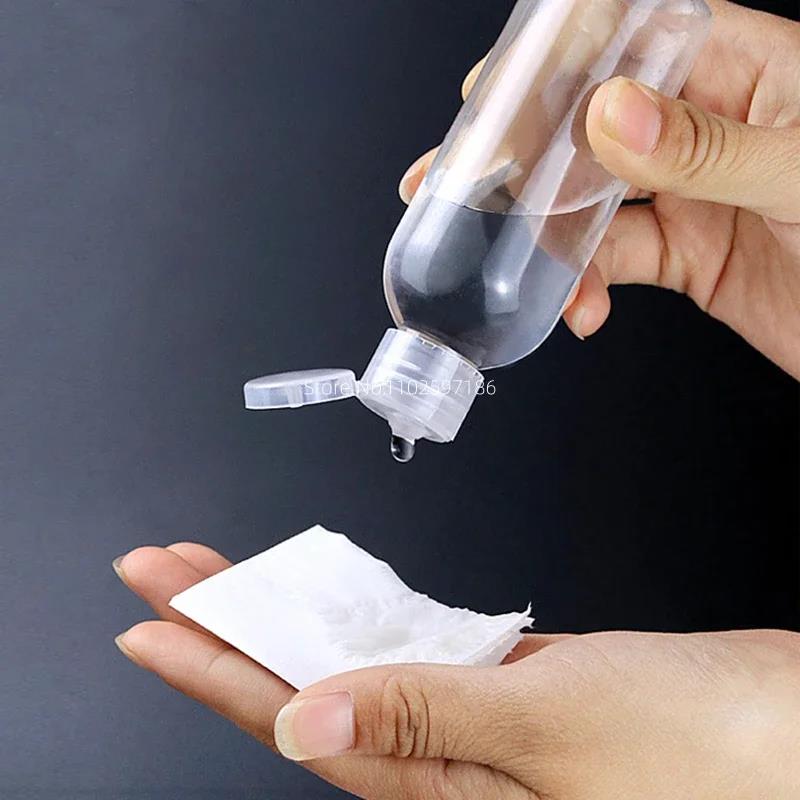 30/50/100pcs 5-120ml Plastic Squeeze Bottle with Flip Cap PET Lotion Shampoo Empty Cosmetic Sample Container Travel Bottles 4